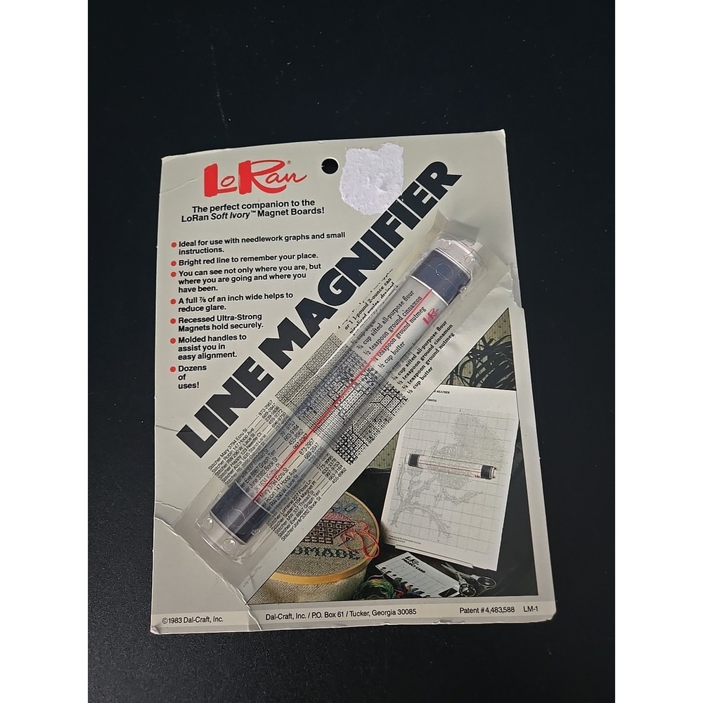LoRan‎ Line Magnifier #LM-1 Dal-Craft from 1983 Opened package Needlework Crafts